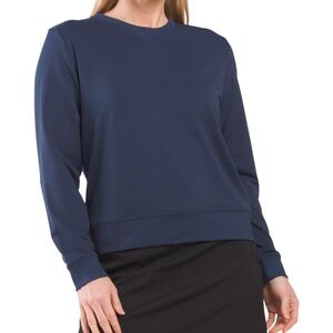 NEW PETER MILLAR Birdie Sport Sweatshirt Navy Blue